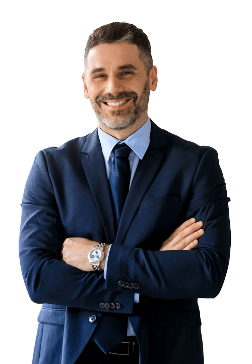 About Us 8 phoneworcs happy middle aged man manager posing with arms crossed in office and smiling at camera panorama | phoneworcs